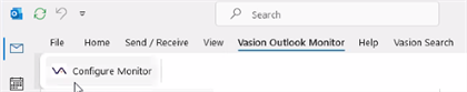 Select the configure monitor button. Select the configure monitor button.